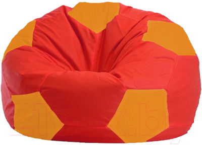Бескаркасное кресло Flagman Мяч Стандарт М1.1-176 (красный/оранжевый)