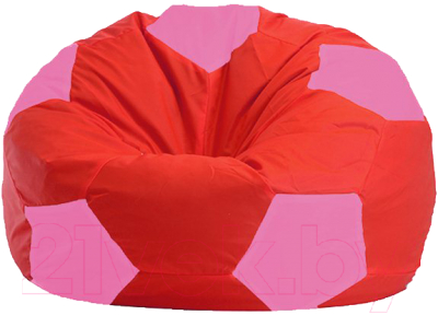 Бескаркасное кресло Flagman Мяч Стандарт М1.1-175 (красный/розовый)