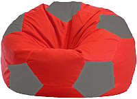 Бескаркасное кресло Flagman Мяч Стандарт М1.1-173 (красный/светло-серый) - 