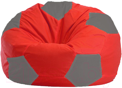 Бескаркасное кресло Flagman Мяч Стандарт М1.1-173 (красный/светло-серый)