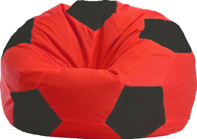 Бескаркасное кресло Flagman Мяч Стандарт М1.1-183 (красный/чёрный)