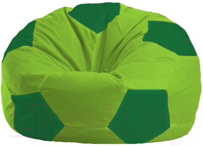 Бескаркасное кресло Flagman Мяч Стандарт М1.1-166 (салатовый/зелёный)