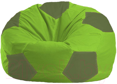 Бескаркасное кресло Flagman Мяч Стандарт М1.1-164 (салатовый/оливковый)