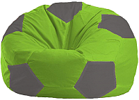 Бескаркасное кресло Flagman Мяч Стандарт М1.1-160 (салатовый/светло-серый) - 