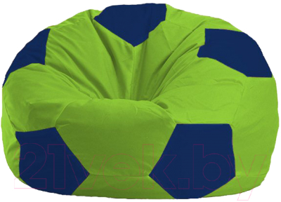 Бескаркасное кресло Flagman Мяч Стандарт М1.1-159 (салатовый/синий)