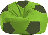 Бескаркасное кресло Flagman Мяч Стандарт М1.1-157 (салатовый/тёмно-оливковый) - 