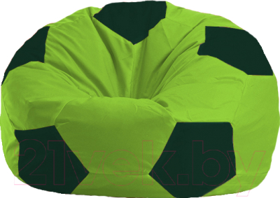 Бескаркасное кресло Flagman Мяч Стандарт М1.1-185 (салатовый/тёмно-зелёный)