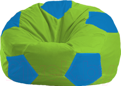 Бескаркасное кресло Flagman Мяч Стандарт М1.1-168 (салатовый/голубой)