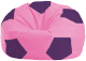 Бескаркасное кресло Flagman Мяч Стандарт М1.1-191 (розовый/фиолетовый) - 