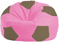 Бескаркасное кресло Flagman Мяч Стандарт М1.1-196 (розовый/бежевый) - 