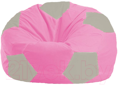 Бескаркасное кресло Flagman Мяч Стандарт М1.1-205 (розовый/белый)