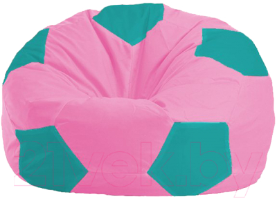 Бескаркасное кресло Flagman Мяч Стандарт М1.1-204 (розовый/бирюзовый)