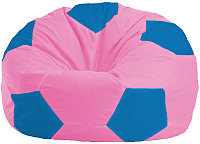 Бескаркасное кресло Flagman Мяч Стандарт М1.1-202 (розовый/голубой) - 