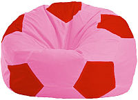 Бескаркасное кресло Flagman Мяч Стандарт М1.1-199 (розовый/красный) - 