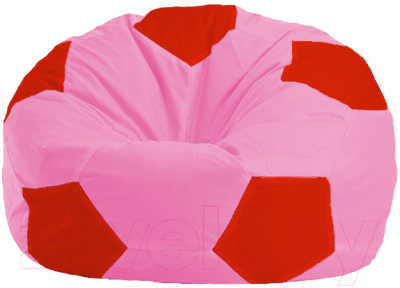 Бескаркасное кресло Flagman Мяч Стандарт М1.1-199 (розовый/красный)