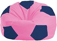 Бескаркасное кресло Flagman Мяч Стандарт М1.1-195 (розовый/синий) - 