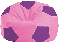 Бескаркасное кресло Flagman Мяч Стандарт М1.1-194 (розовый/сиреневый) - 