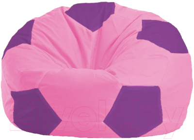 Бескаркасное кресло Flagman Мяч Стандарт М1.1-194 (розовый/сиреневый)