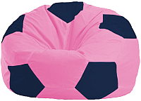 Бескаркасное кресло Flagman Мяч Стандарт М1.1-192 (розовый/тёмно-синий) - 