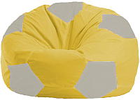 Бескаркасное кресло Flagman Мяч Стандарт М1.1-266 (жёлтый/белый) - 