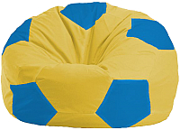 Бескаркасное кресло Flagman Мяч Стандарт М1.1-263 (жёлтый/голубой) - 