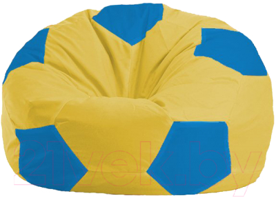 Бескаркасное кресло Flagman Мяч Стандарт М1.1-263 (жёлтый/голубой)