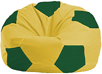 Бескаркасное кресло Flagman Мяч Стандарт М1.1-262 (жёлтый/зелёный) - 