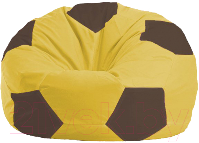 Бескаркасное кресло Flagman Мяч Стандарт М1.1-261 (жёлтый/коричневый)