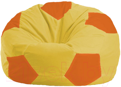 Бескаркасное кресло Flagman Мяч Стандарт М1.1-258 (жёлтый/оранжевый)