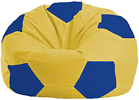 Бескаркасное кресло Flagman Мяч Стандарт М1.1-254 (жёлтый/синий) - 