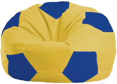 Бескаркасное кресло Flagman Мяч Стандарт М1.1-254 (жёлтый/синий)