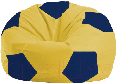 Бескаркасное кресло Flagman Мяч Стандарт М1.1-451 (жёлтый/тёмно-синий)