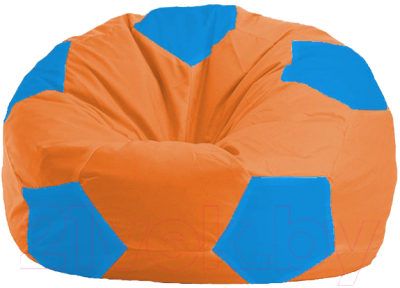 Бескаркасное кресло Flagman Мяч Стандарт М1.1-220 (оранжевый/голубой)