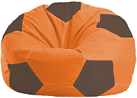 Бескаркасное кресло Flagman Мяч Стандарт М1.1-218 (оранжевый/коричневый) - 