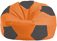 Бескаркасное кресло Flagman Мяч Стандарт М1.1-210 (оранжевый/тёмно-серый) - 