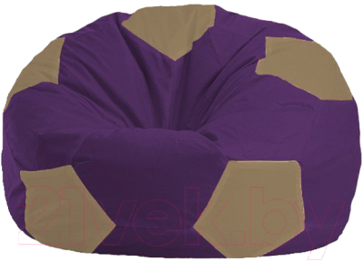 Бескаркасное кресло Flagman Мяч Стандарт М1.1-70 (фиолетовый/бежевый)