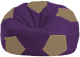 Бескаркасное кресло Flagman Мяч Стандарт М1.1-70 (фиолетовый/бежевый) - 