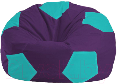 Бескаркасное кресло Flagman Мяч Стандарт М1.1-75 (фиолетовый/бирюзовый)