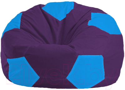 Бескаркасное кресло Flagman Мяч Стандарт М1.1-74 (фиолетовый/голубой)