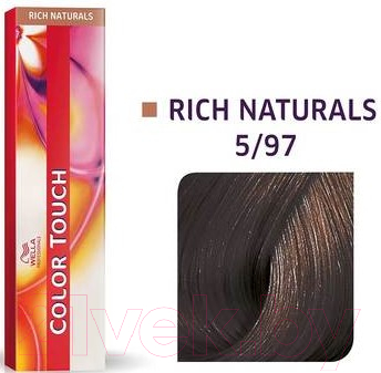 Крем-краска для волос Wella Professionals Color Touch 5/97 (светло-коричневый сандре коричневый) — фото 2