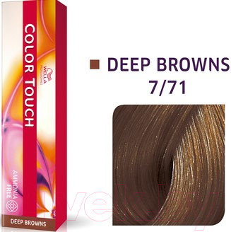 Крем-краска для волос Wella Professionals Color Touch 7/71 (янтарная куница)