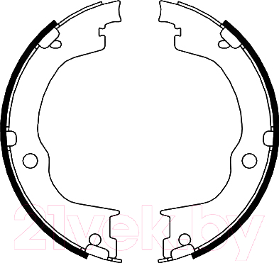 

Тормозные колодки AP, 09750