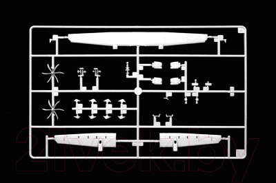 Сборная модель Italeri Двухмоторный турбовинтовой самолет ATR 42-500 1:144 / 1801