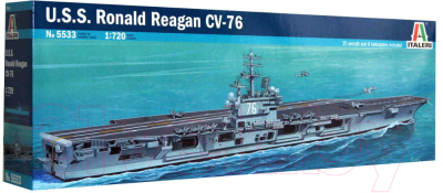 Сборная модель Italeri Американский авианосец U.S.S. Ronald Reagan CVN-76 1:720 / 5533