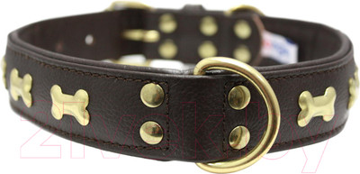 Ошейник Angel Pet Rotterdam Bones 41301/AG (коричневый)