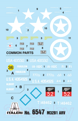 Сборная модель Italeri Бронированная ремонтно-эвакуацион. машина M32B1 ARV 1:35 / 6547