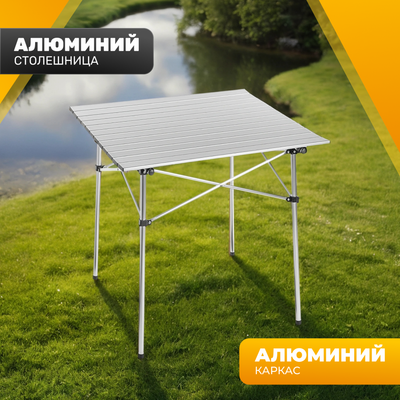 Стол складной Sundays SN-CT002-2 (серебристый) - 