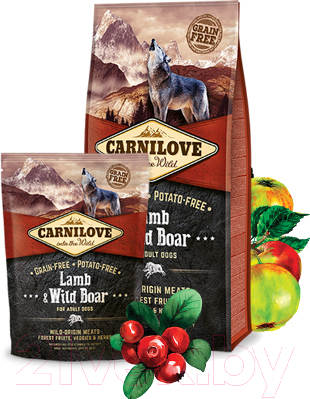 Сухой корм для собак Carnilove Adult Lamb & Wild Boar / 150824 (1.5кг)