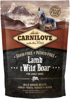 Сухой корм для собак Carnilove Adult Lamb & Wild Boar / 150824 (1.5кг)