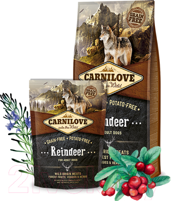 Сухой корм для собак Carnilove Adult Reindeer / 150827 (1.5кг)